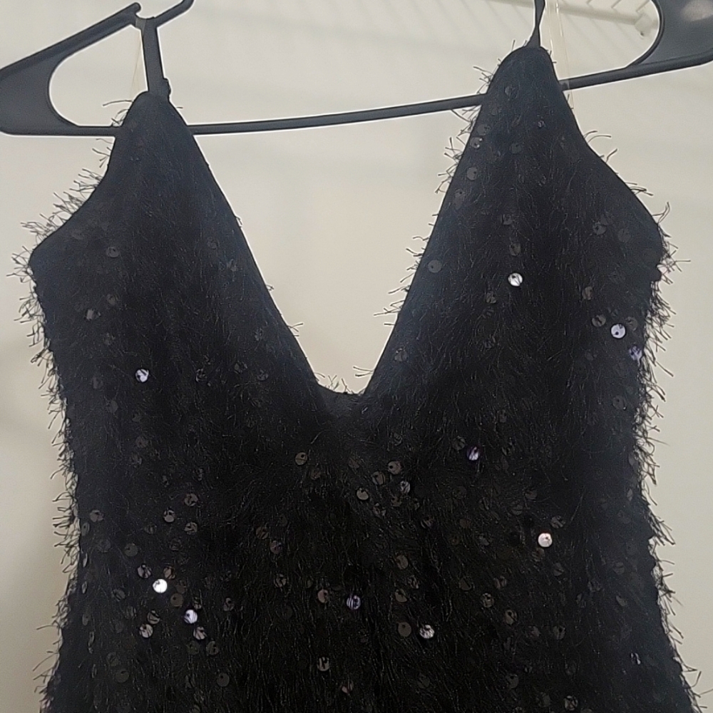 beautiful textured sequin mini dress